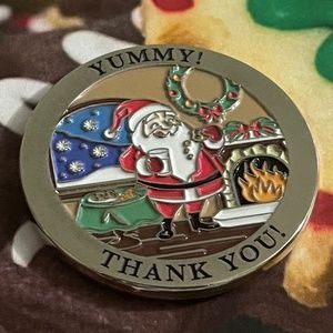 Santa Coin he leaves to thank you for the cookies, milk, and carrots.